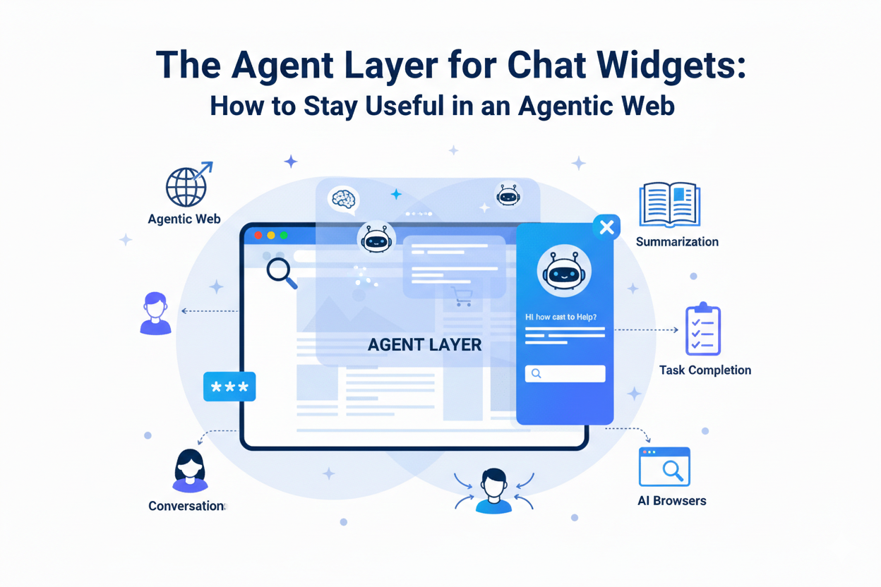 The Agent Layer for Chat Widgets: How to Stay Useful in an Agentic Web